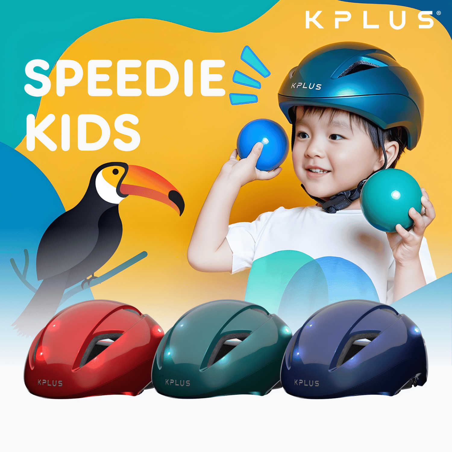 bike helmet asian fit Kplus Speedie Kid Children Cycling Helmet