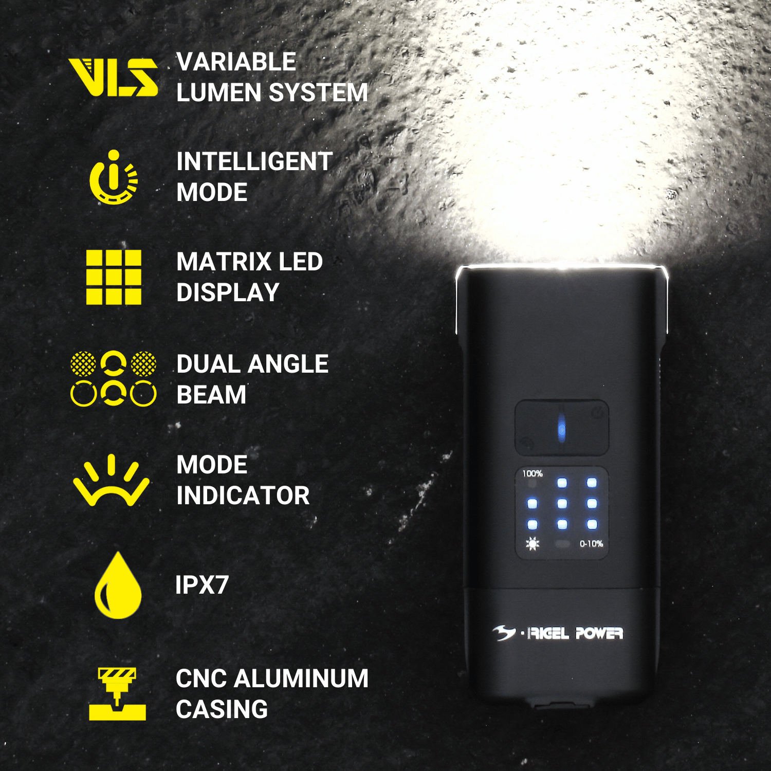 Feu avant de vélo étanche, Rechargeable, 1500 Lume... - Grandado Feu avant de vélo étanche, Rechargeable, 1500 Lume... - Grandado