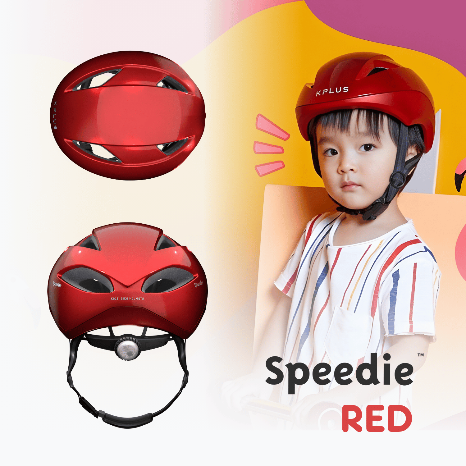 bike helmet asian fit Kplus Speedie Kid Children Cycling Helmet