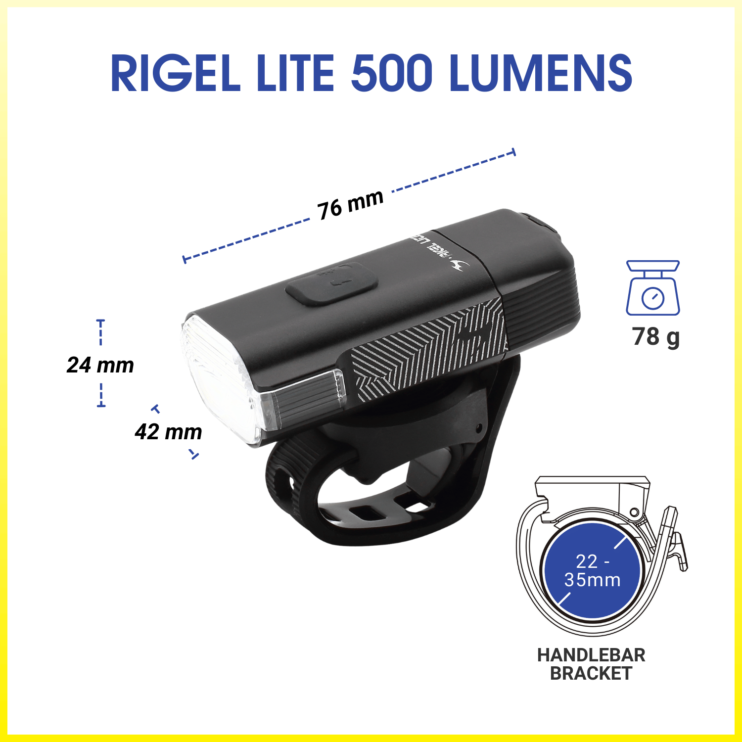 Moon Rigel Moon Rigel Lite 500 Lumens Bicycle Light