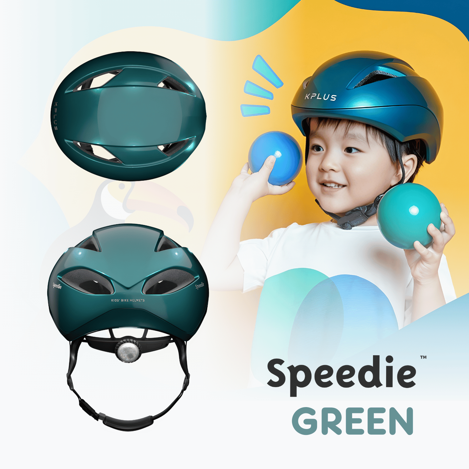 bike helmet asian fit Kplus Speedie Kid Children Cycling Helmet
