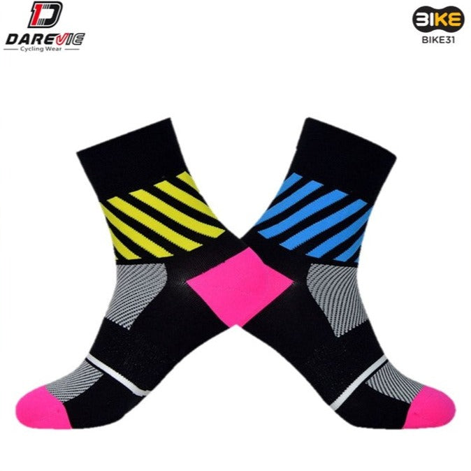 Darevie DVA020R Cycling Socks / Reflective / Black / Free Size