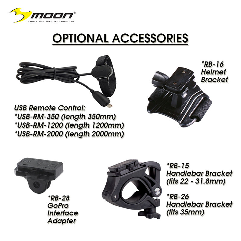Moon Meteor-X Auto Pro 600 (Flashing 700) Lumens Bicycle Front White L
