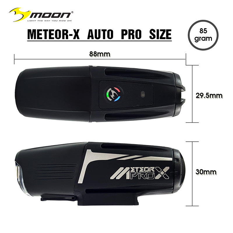 Moon Meteor-X Auto Pro 600 (Flashing 700) Lumens Bicycle Front White L